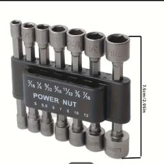 14pcs Hex Socket Wrench Set, Powerful Drill Tool With 5-13mm Nozzles & Screwdriver Accessories