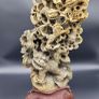 Large Antique 19th/20th Century Chinese Qing Soapstone Foo Dog Carving Image 3