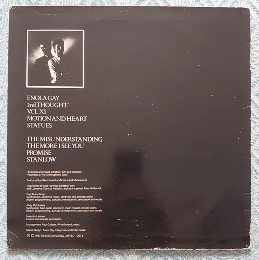 Orchestral Manoeuvres In The Dark - Organization - Vinyl