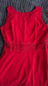 TY Ball / Debs Long Red Dress  Age 14-15