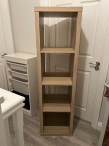 Ikea kallax stained oak effect