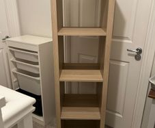 Ikea kallax stained oak effect