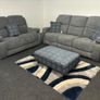 New Hudson Fabric Recliner Sofas with Hidden Cupholders Image 8