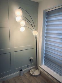 Floor Lamp with Marble Stand