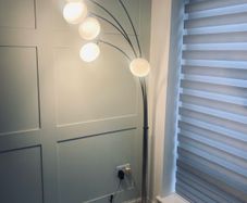 Floor Lamp with Marble Stand