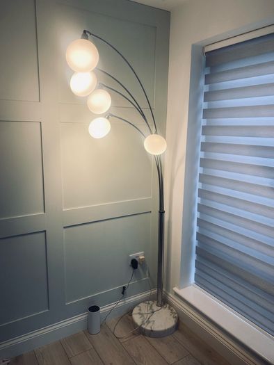 Floor Lamp with Marble Stand