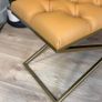 Metal-Framed Velvet Bench 120x40cm  Modern X-Frame Accent Image 2