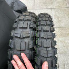 CST motorbike tyres (front & rear)