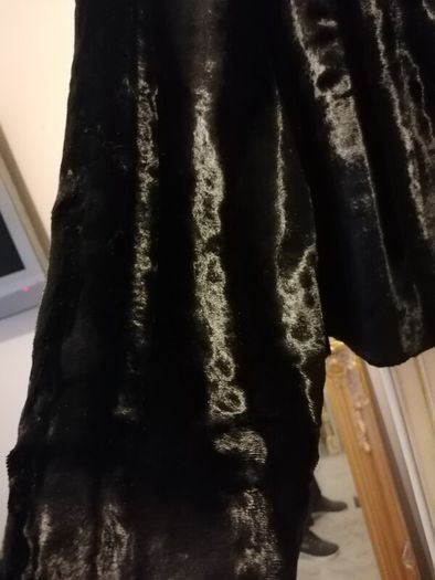 Next black fur jacket size UK 14