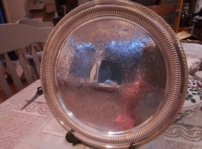 Circular EPNS Serving Tray