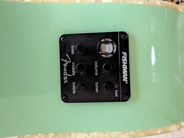 Fender Sonoran Surf Green Acoustic-Electric Guitar