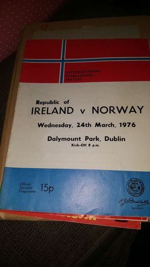 Ireland v norway 1976