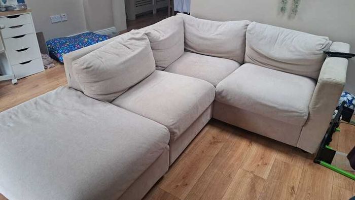 Cream corner sofa