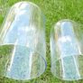 Vintage Handmade Clear Circular Glass Display Cloche Bell Dome With Black Base (dimensions visible in the photos) 50 each Image 5