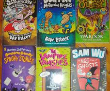 6 Books. Dog Man, Captain Underpants & spooky titles.