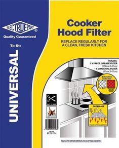 Cooker Hood Carbon  Filters Twin Pack Electruepart FLT 2227 One Foam Filter (57x47 Cm ) One Charcoal Filter (57 Cm X 47 Cm Price 5