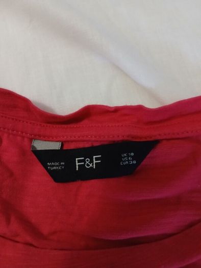 Cerise pink tshirt with detailing on sleeves