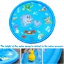 170CM Splash Water Play Mat Dolphin Tortoise Starfish Shell Crab Pattern Sprinkler Pad Summer Garden Outdoor Spray Water Toys for Kids Pets Family Activities Image 2
