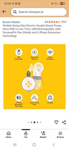 medela swing double breast pump