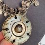 Antique Chinese Jade Nephrite Spinning Prayer Wheel Medallion Pendant Image 3