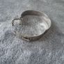 solid silver buckle bangle, full halmarks,Birmingham,35g Image 5