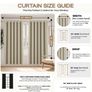 Ivory Cream Black Out Curtains Image 2