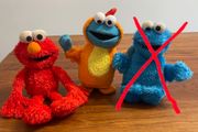 Sesame Street Toy Bundle - Cookie Monster Chicken Dancer + Elmo Plush