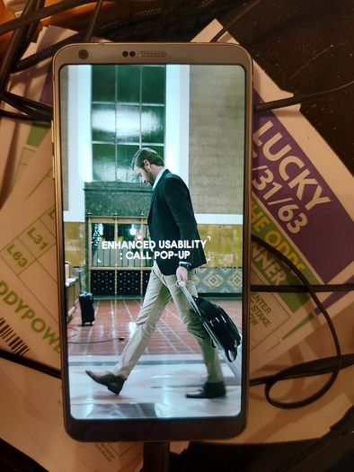 LG G6 mobile phone, 32GB, sim tray missing, excellent cosmetic condition otherwise