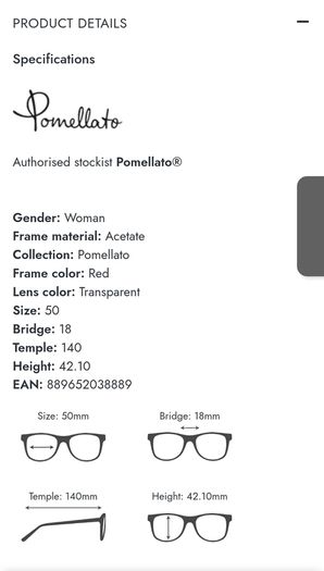 Pomellato Cat Eye Optical Frames