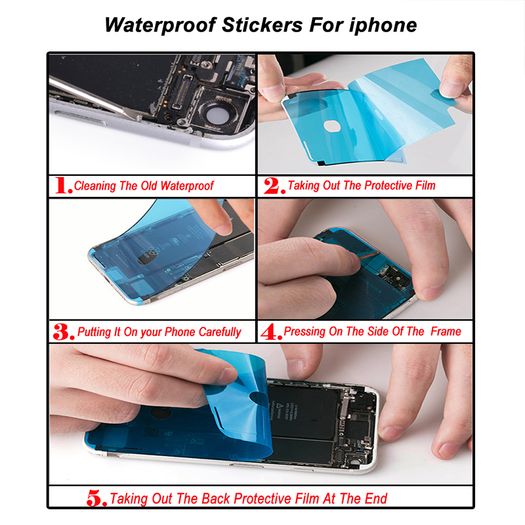 5pcs iPhone Waterproof Adhesive Seal Tape Screen Frame Gasket