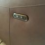 Brown Leather Swivel Recliner Armchair Image 2