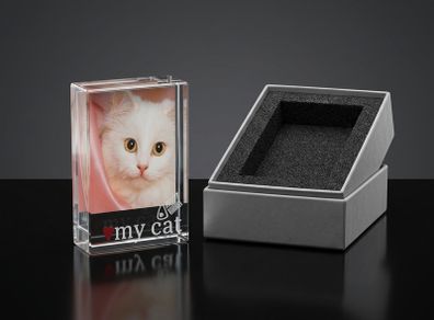 Solid glass frame for picture