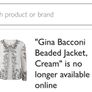 GINA BACONI Beaded jacket Sz 14 - Bnwt Rrp 270 euro Image 5