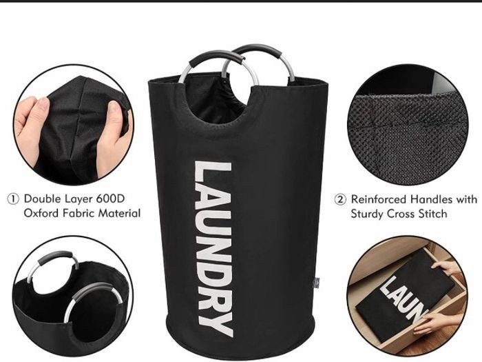 NEW SALE | 90L Large Collapsible Washing Laundry Basket Bag