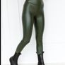 High Waist PU Leggings Image 6