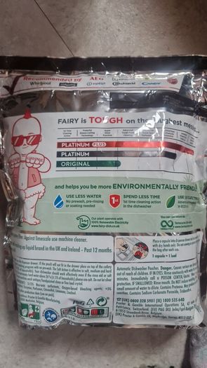 fairy platinum all in one dishwasher tablets 65 pack