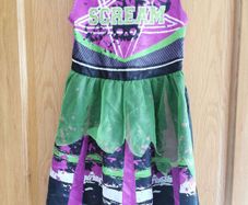Kids scream cheerleader costume