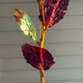 Red Metallic Artificial Rose Decorative Flower Image 2