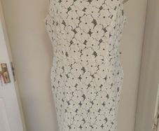 Kaliko white midi lace dress size UK16 EU44 Postage included