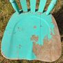 Antique Victorian solid wooden country kitchen chair Image 4