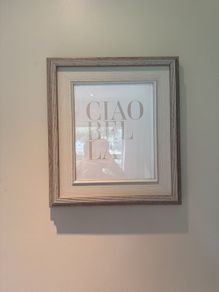 Beautiful frame with 'Ciao Bella' writing