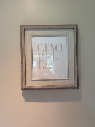 Beautiful frame with 'Ciao Bella' writing