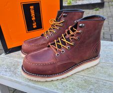 SL-Saint, Men's Leather Mox Toe Boots, UK 9/EU 43, Brand New