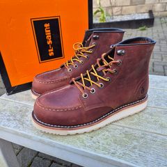 SL-Saint, Men's Leather Mox Toe Boots, UK 9/EU 43, Brand New