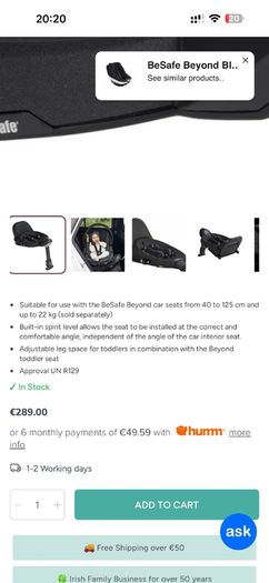 Baby Car Seat 360 base like new