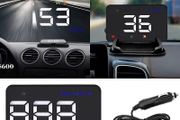 3.5" GPS Head-up Display Speed in Large Font, Reflect on Windshield or See on the HUD screen Directly, as Car Speedometer, Connect Car Cigarette Lighter to Use