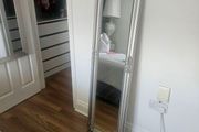 silver freestanding mirror