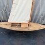 Antique Pond Yacht and stand with origional rigging c1930 Image 3