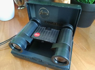 Vintage Leitz Trinovid Compact Binoculars, E. Leitz Wetzlar Germany, Rare Collector's Optics Original Case, High-End Pocket Folding