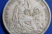 PERU 1 sol 1924 silver coin
